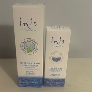 Inis refreshing Bath & shower gel + nourishing hand cream 200ml – New Sealed Box